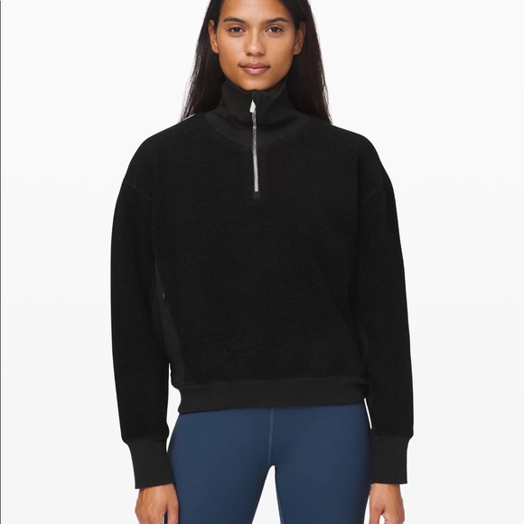 Lululemon Stand Out Sherpa 1/2 Zip - Picture 1 of 9